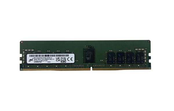 MTA18ASF2G72PDZ-3G2R1VI - Micron 16GB 3200MHz DDR4 PC4-25600 ECC Registered CL22 288-Pin DIMM 1.2V Dual Rank x8 Memory Module