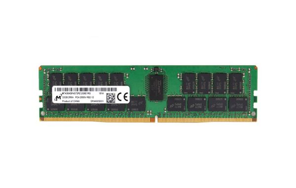 MTA36ASF4G72PZ-2G6E1RG - Micron 32GB 2666MHz DDR4 PC4-21300 ECC Registered CL19 288-Pin DIMM 1.2V Dual Rank x4 Memory Module