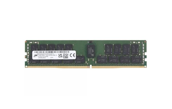 MTA36ASF4G72PZ-3G2E7TI - Micron 32GB 3200MHz DDR4 PC4-25600 ECC Registered CL22 288-Pin DIMM 1.2V Dual Rank x4 Memory Module