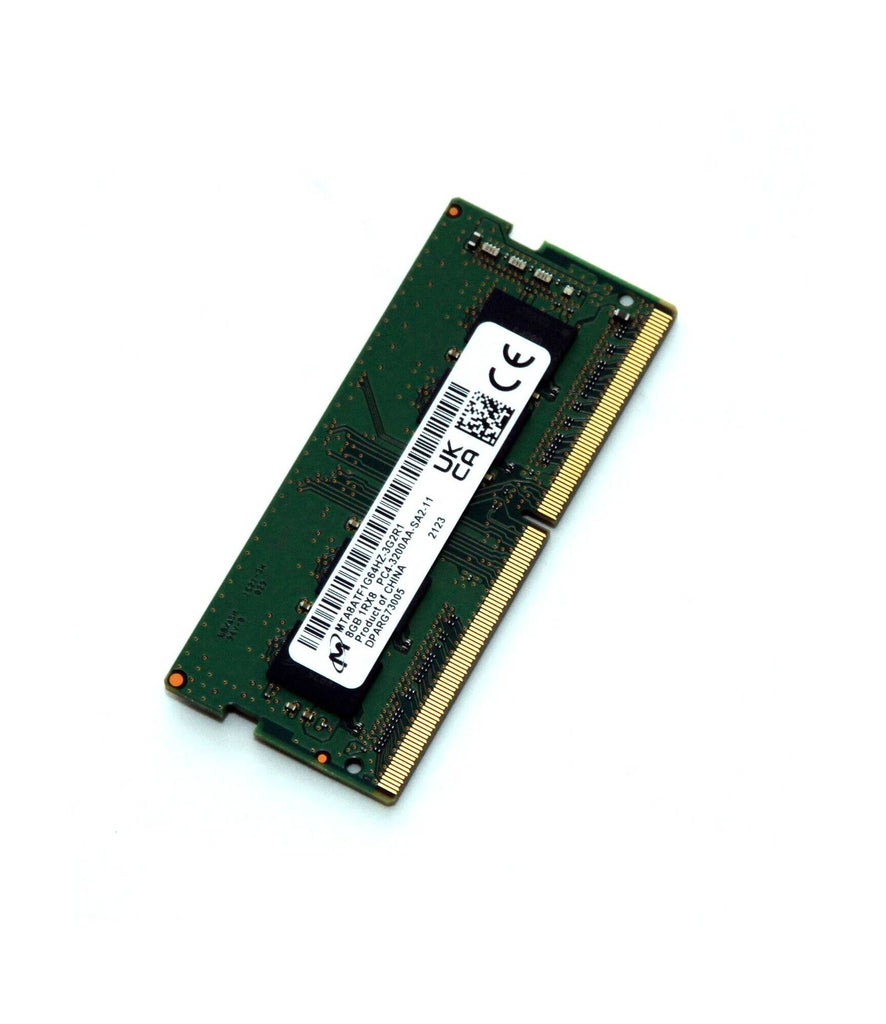MTA8ATF1G64HZ-3G2R1 - Micron 8GB 3200MHz DDR4 PC4-25600 ECC Unbuffered CL22 260-Pin SoDimm 1.2V Single Rank x8 Memory Module