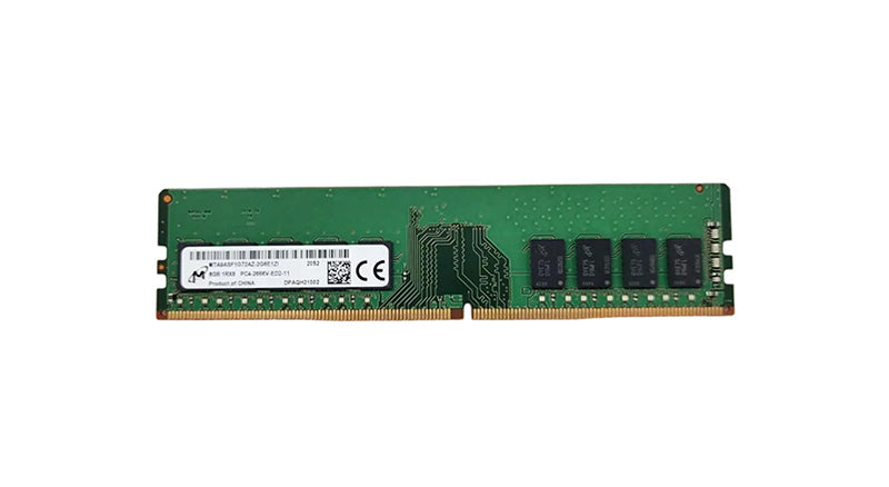 MTA9ASF1G72AZ-2G6E - Micron 8GB 2666MHz DDR4 PC4-21300 Non-ECC CL19 288-Pin DIMM 1.2V Single Rank Memory Module