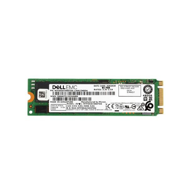MTFDDAV480TDS-1AW1ZABDA - Micron 5300 Pro 480GB SATA 6Gb/s Read Intensive 3D NAND TLC (512e) M.2 2280 Solid State Drive (SSD)