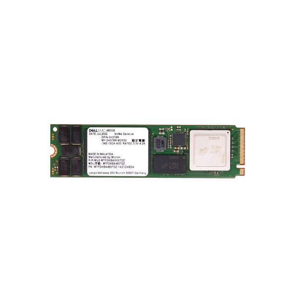 MTFDKBA480TDZ-1AZ1ZABDA - Micron 7400 Pro 480GB PCI-Express 4.0 x4 NVMe (v1.4) Read Intensive 3D NAND TLC M.2 2280 Solid State Drive (SSD)