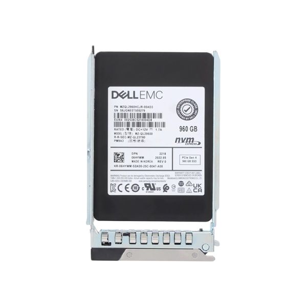 MZQL2960HCJR-00AD3 - Samsung PM9A3 960GB PCI-Express 4.0 x4 NVMe Read Intensive V-NAND TLC U.2 2.5-inch Solid State Drive (SSD)