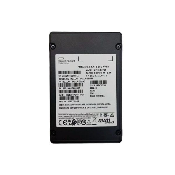 MZXLR6T4HALA-000H3 - Samsung PM1735 6.4TB PCI-Express 4.0 x4 NVMe Mixed Use U.3 2.5-inch Solid State Drive (SSD)