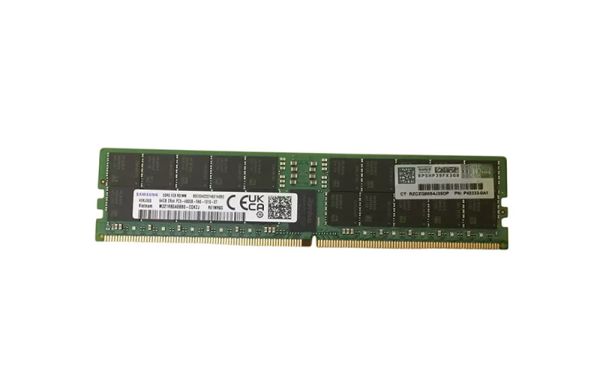 P43333-0A1 - HPE 64GB 4800MHz DDR5 PC5-38400 ECC Registered CL40 288-Pin DIMM 1.1V Dual Rank x8 Memory Module
