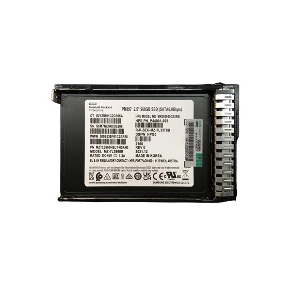 P44001-002 - HP 960GB SATA 6Gb/s Mixed Use 2.5-inch Solid State Drive (SSD) with Smart Carrier