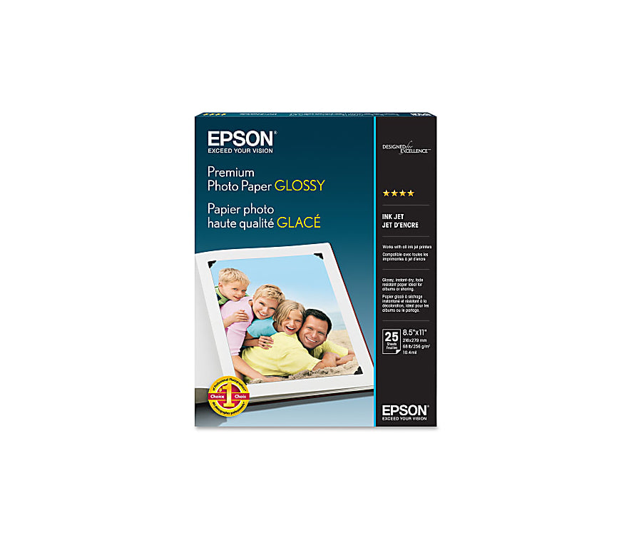 S041062 - Epson Epson Photo Paper - Letter A Size (8.5 In X 11 In) - 105 G/M2. For Epson 3640