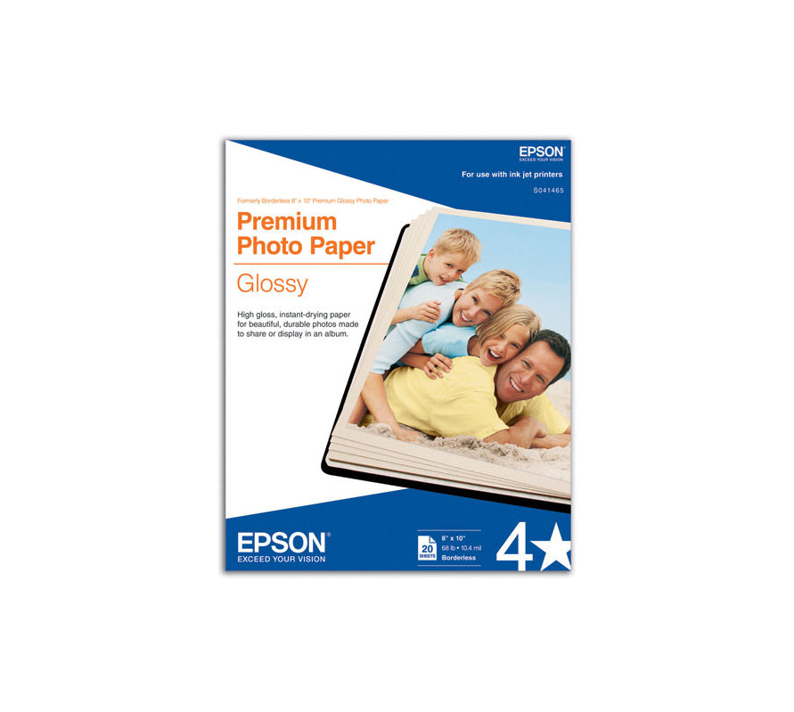 S041727 - Epson Epson Premium Resin Coated Glossy Photo Paper - Bright White - 4 In X 6 In - 100