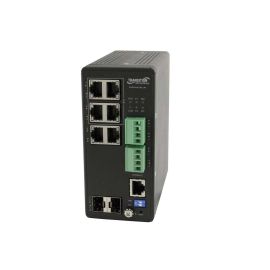 SISPM1040-362-LRT - Transition Networks Managed Hardened Poe+ Switch, (2) 10/100/1000Base-T Poe+ Ports, (4) 10/100/1000B