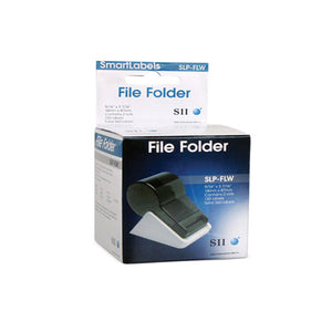 SLP-FLW - Seiko Seiko Slp-Flb White/Blue File Folder Labels - Designed Perfectly For Labeling Fo