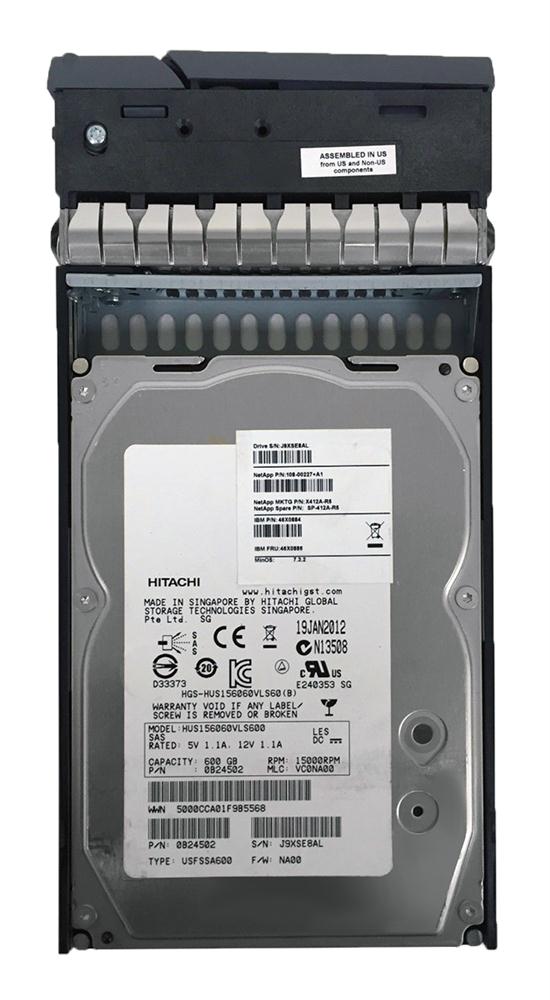 SP-412A-R5 - NetApp 600GB SAS 6Gb/s Hot Swap 15000RPM 64MB Cache 3.5-inch Internal Hard Drive with Tray
