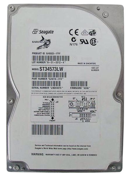 ST34573LW - Seagate Barracuda 9LP 4.55GB 7200RPM 512KB Cache Ultra2 Wide SCSI 68-Pin 3.5-inch Hard Disk Drive