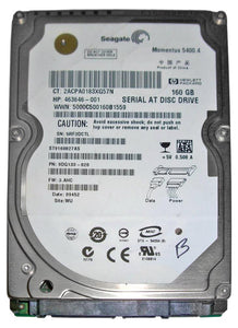 ST9160827AS - Seagate Momentus 5400.4 160GB SATA 3Gb/s 5400RPM 8MB Cache (512) 2.5-inch Internal Hard Drive
