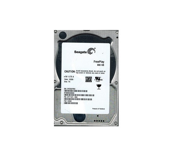 ST9888430AS - Seagate Freeplay 888GB 5400RPM 8MB Cache SATA 3Gb/s 2.5-inch Hard Disk Drive
