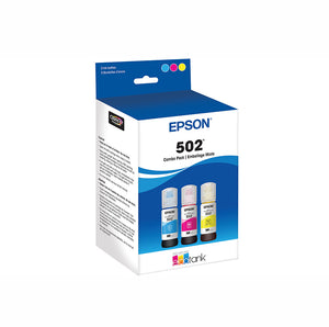 T502520S - Epson 502 Cyan Magenta Yellow Black Ink Bottles (Pack of 4) for EcoTank ET-3850 and EcoTank ET-3830