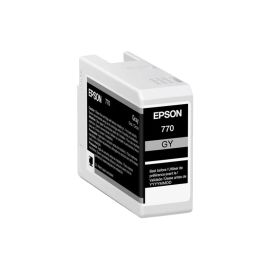 T770720 - Epson 770 UltraChrome PRO10 25ml Gray Ink Cartridge for SureColor P700