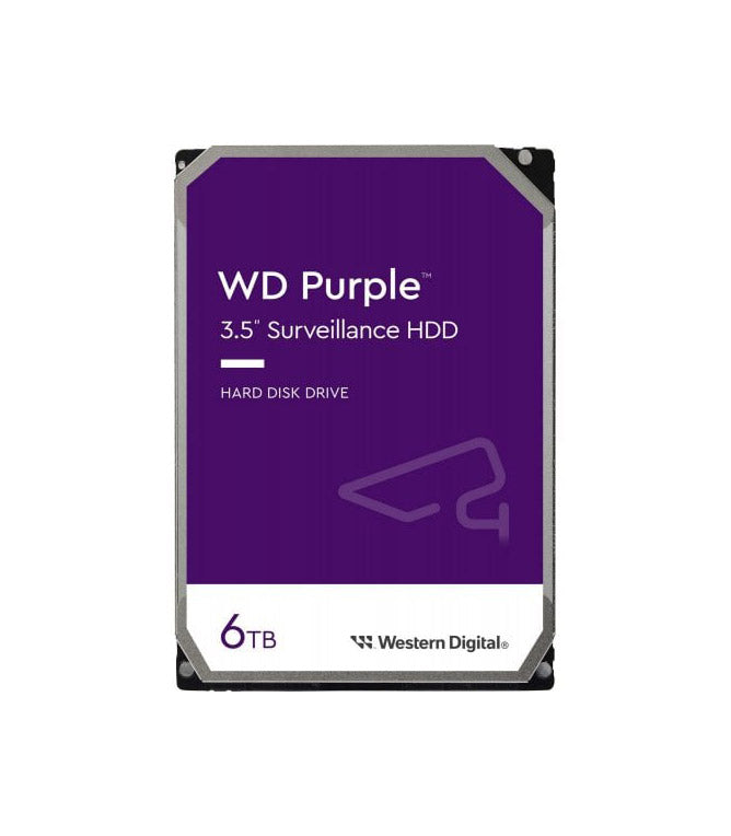 WD64PURZ - Western Digital Purple 6TB SATA 6Gb/s 5400RPM 256MB Cache (512e) 3.5-inch Internal Hard Drive