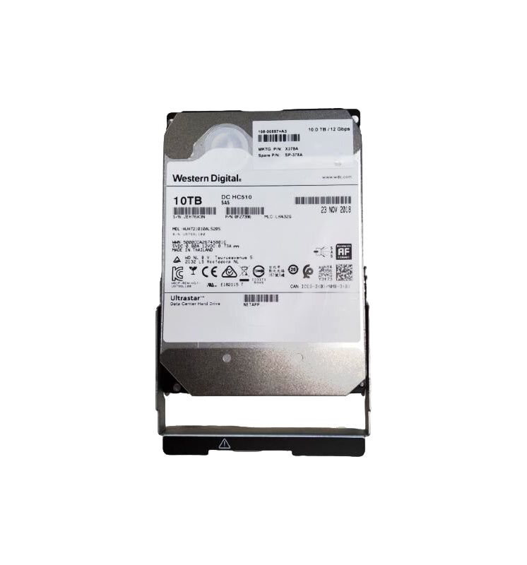 X378A - NetApp 10TB SAS 12Gb/s 7200RPM 3.5-inch Internal Hard Drive with Tray for DS460C