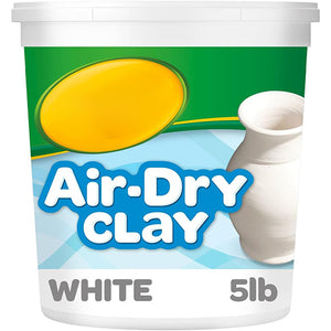 Crayola Air Dry Clay (5lbs), Teacher Supplies, Natural White Modeling Clay for Kids, Sculpting Material, Bulk Craft Supplies for Art Classrooms