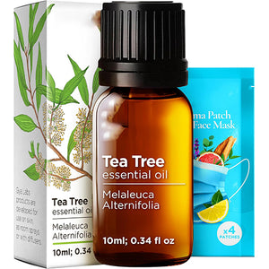 Gya Labs Australian Tea Tree Essential Oil - 0.34 Fl Oz - for Hair, Skin, Diffuser, Aromatherapy & DIY Candle Making Scent