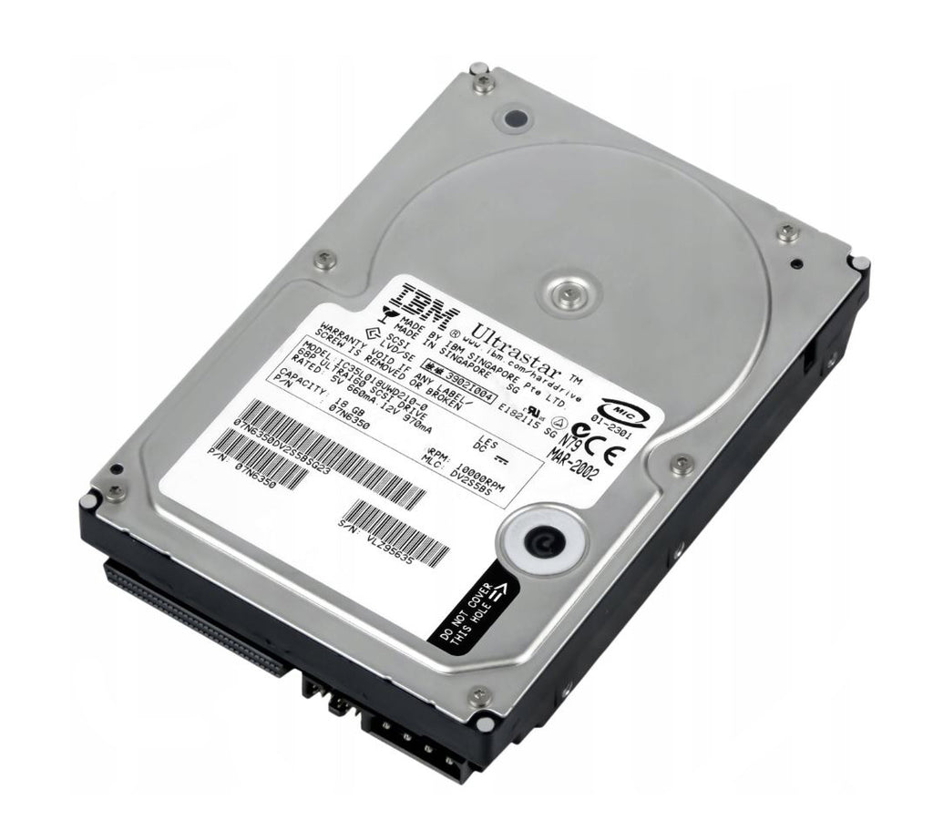 07N6350 - IBM Ultrastar 73LZX 18.3GB Ultra-160 SCSI 68-Pin 10000RPM 3.5-inch Internal Hard Drive
