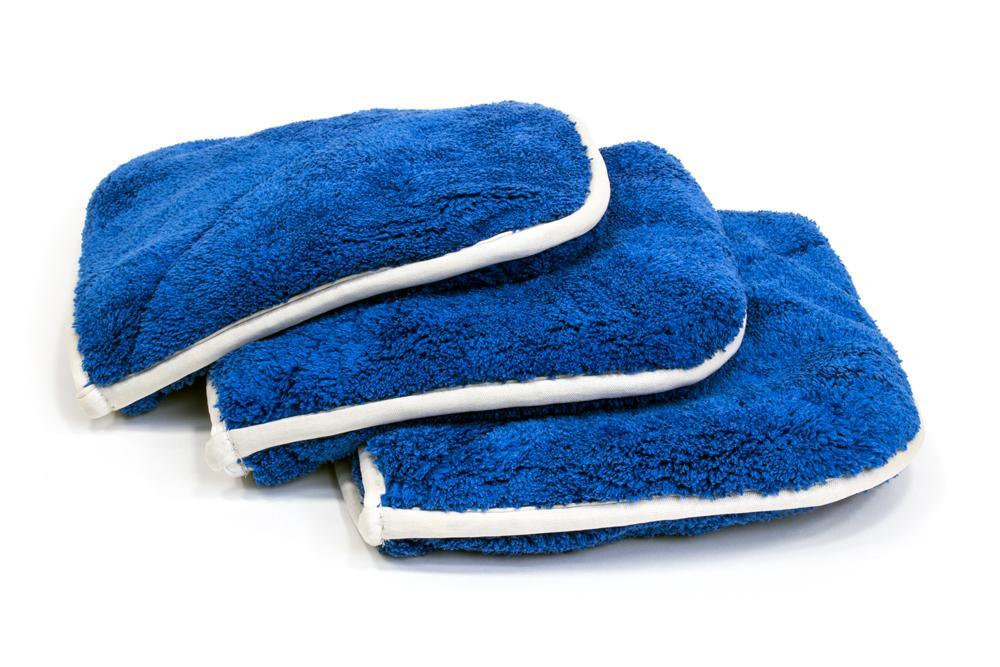 AUTOFIBER Double Flip Rinseless Car Wash Microfiber Towel 3 Pack 8" x 8"