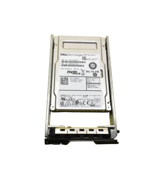 8WK55 - Dell 30.72TB NVMe Read Intensive PCI-Express 4.0 x4 U.2 2.5-Inch Solid State Drive (SSD) with Tray