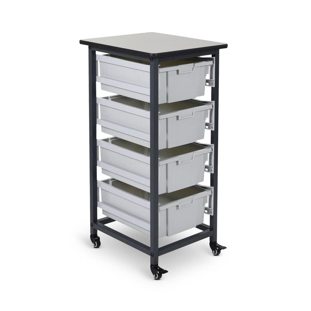 LUXOR MBS-SR-4L Mobile Bin Storage Unit