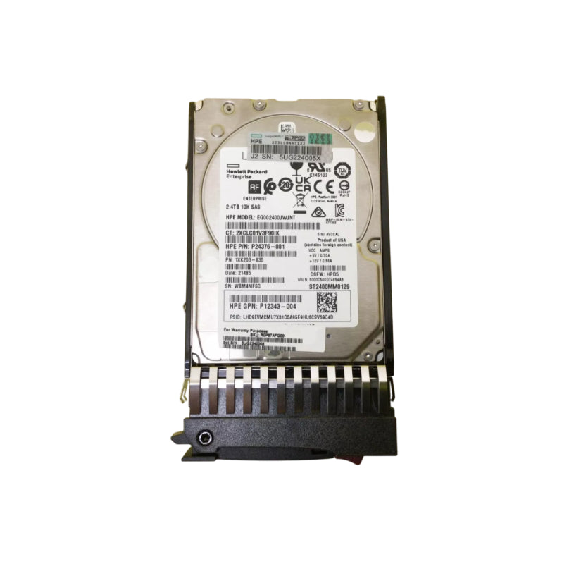 P24376-001 - HPE 14.4TB (6x 2.4TB) SAS 12Gb/s 10000RPM (512e) 2.5-inch Internal Hard Drive with Tray for MSA