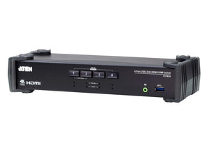 CS1824 4-Port USB 3.0 4K HDMI KVMP Switch with Audio Mixer Mode