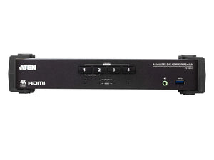 CS1824 4-Port USB 3.0 4K HDMI KVMP Switch with Audio Mixer Mode