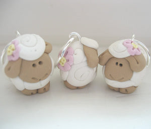 Lot handmade SHEEP stitch marker set- knitting crochet designer gift custom made