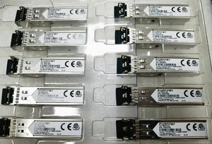 10 PCS FN-TRAN-SX | Fortinet | 1GE SFP SX transceiver module.