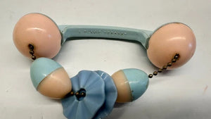 A Plackie Product 1950’s Hard Plastic Baby Rattle Phone