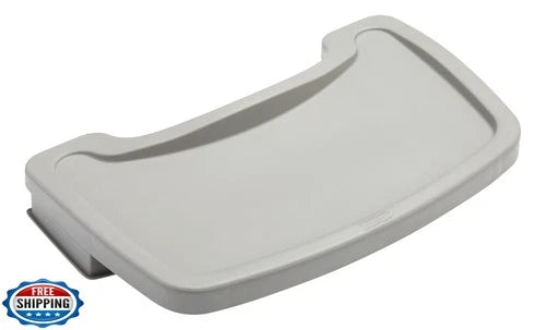 Rubbermaid Commercial Products High Chair Food Tray, 19.5-Inch, Plastic, Plat