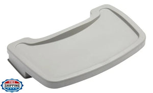 Rubbermaid Commercial Products High Chair Food Tray, 19.5-Inch, Plastic, Plat