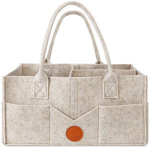 Baby Diaper Caddy Organizer for Changing Table, Nursery Storage Bin Basket with