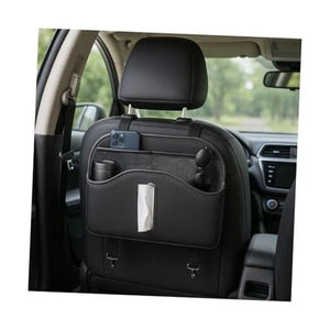 Car Tissue Holder, Multifunctional Vehicle Back Seat Organizer with Tissue Box