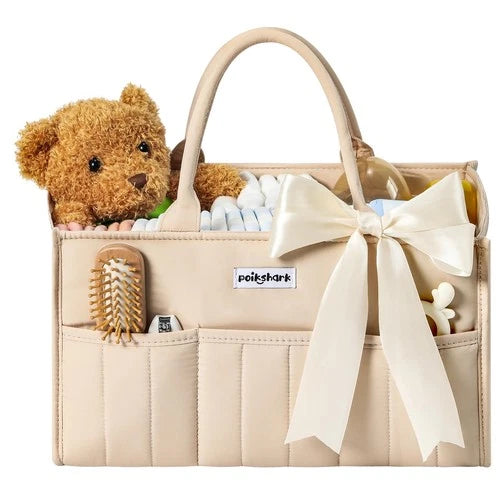 Baby Diaper Caddy - Stylish Basket for Newborn Essentials Nursery Storage Bin
